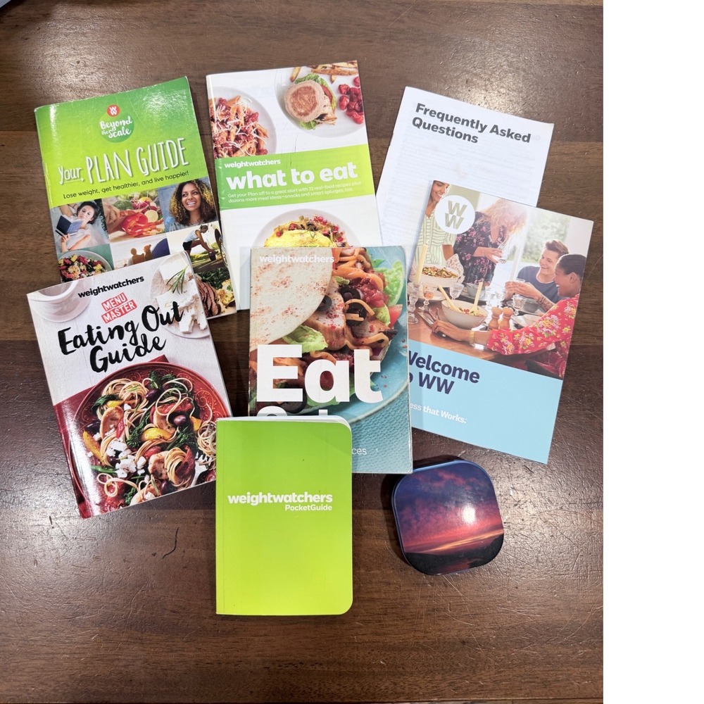 Weight Watchers 8pc set Beyond the Scale Plan Guide What to Eat Eating Out Guide